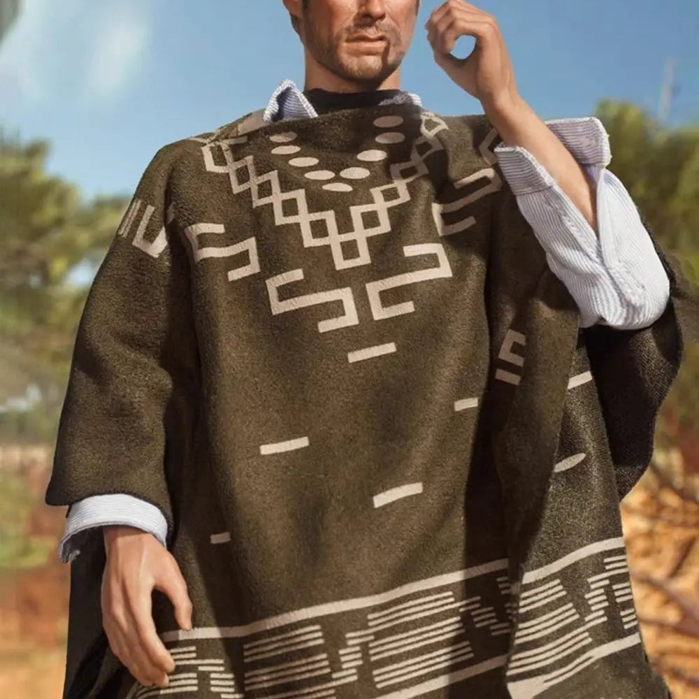 Poncho Homme Style Cowboy