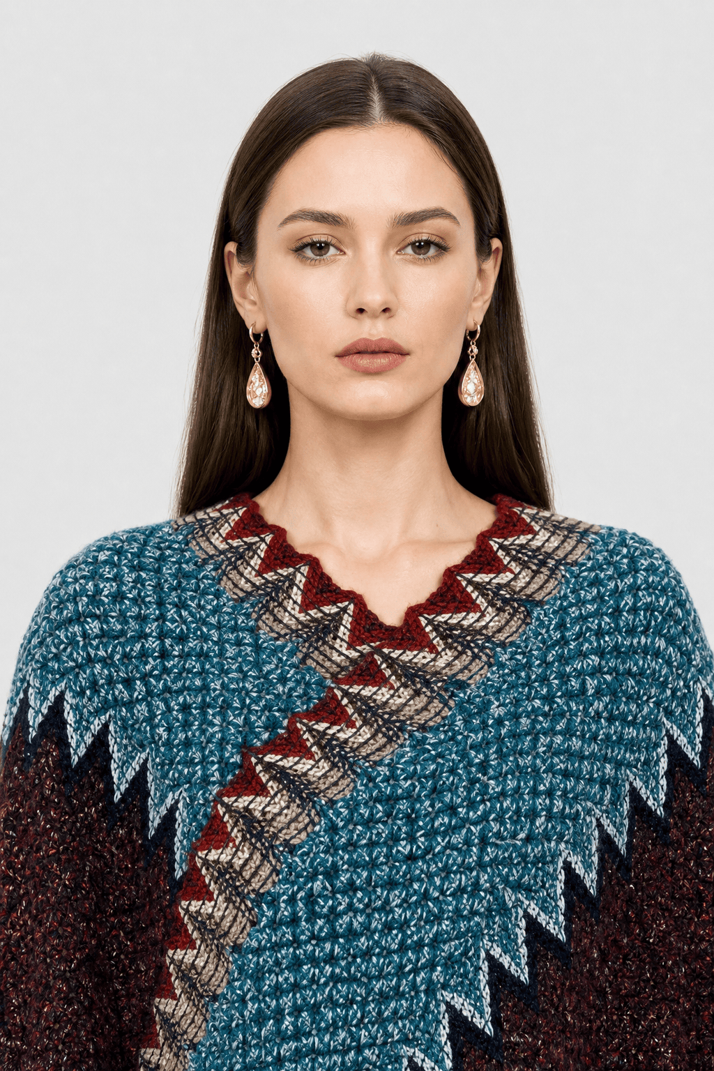 Poncho Femme à Franges