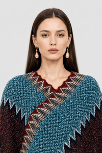 Poncho Femme à Franges