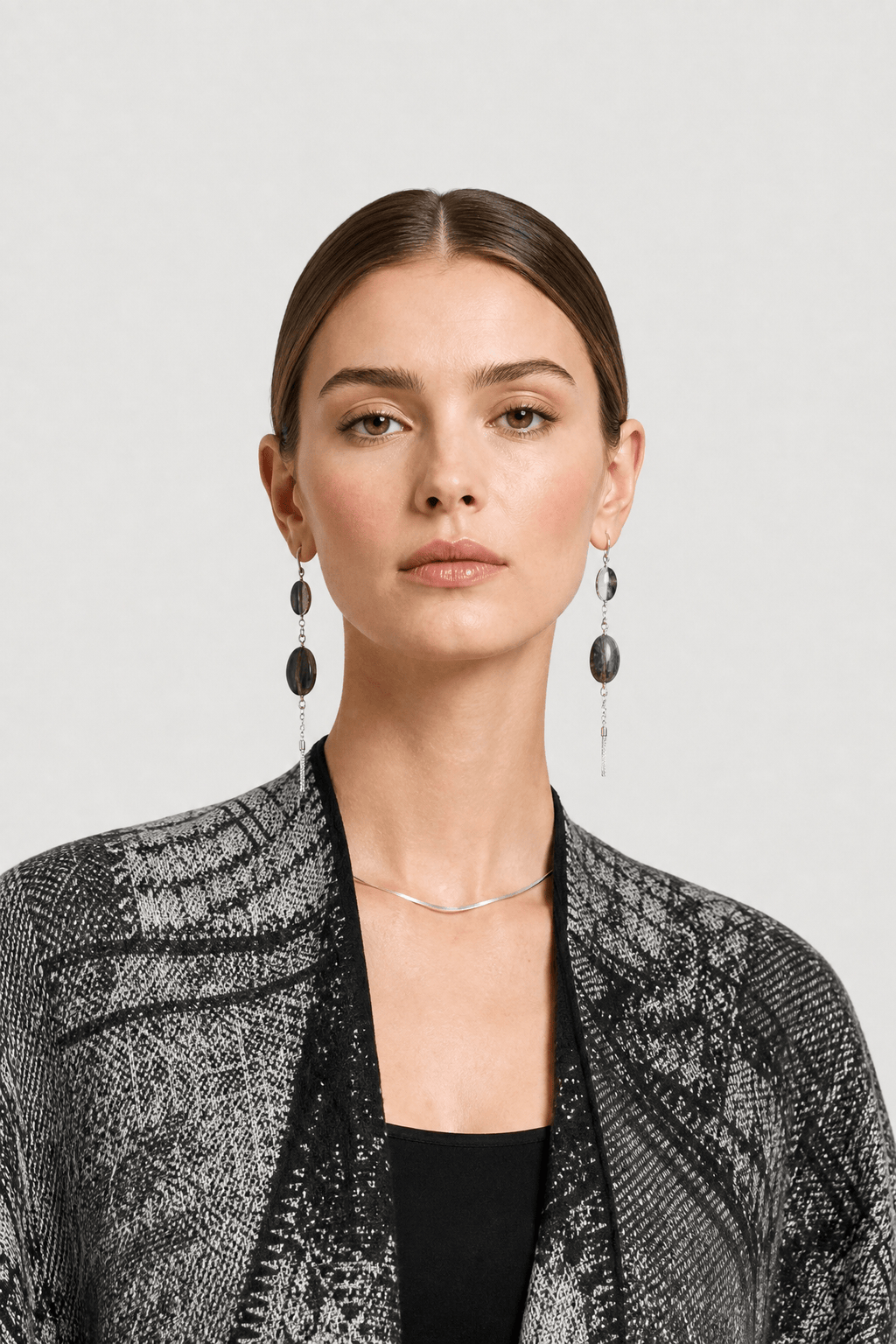Cape Châle Femme Gris