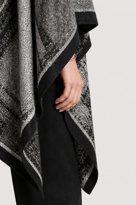 Cape Châle Femme Gris