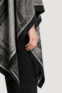 Cape Châle Femme Gris