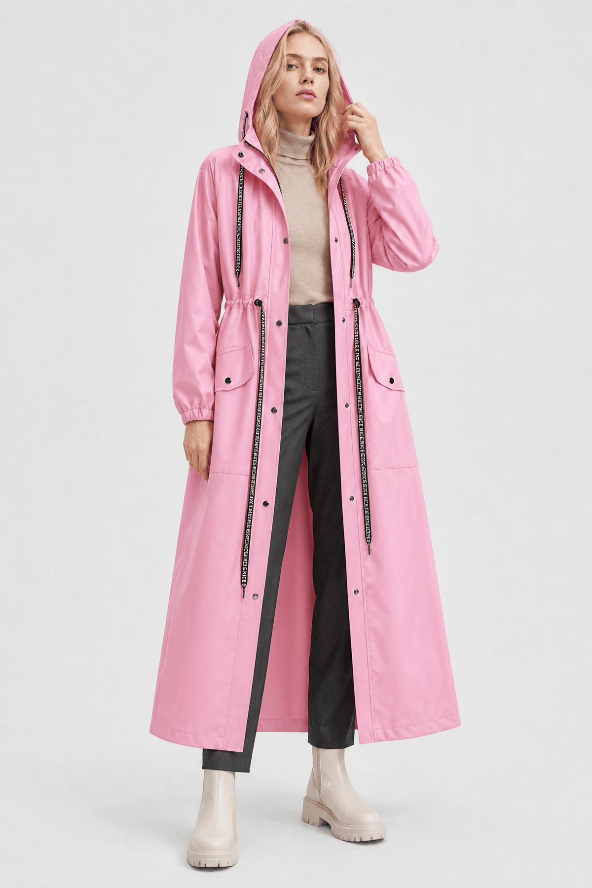 Cape de Pluie Femme avec Capuche