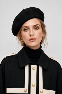 Cape Femme Boutons Dorés