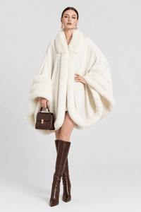 Cape Femme Fourrure Grande Taille
