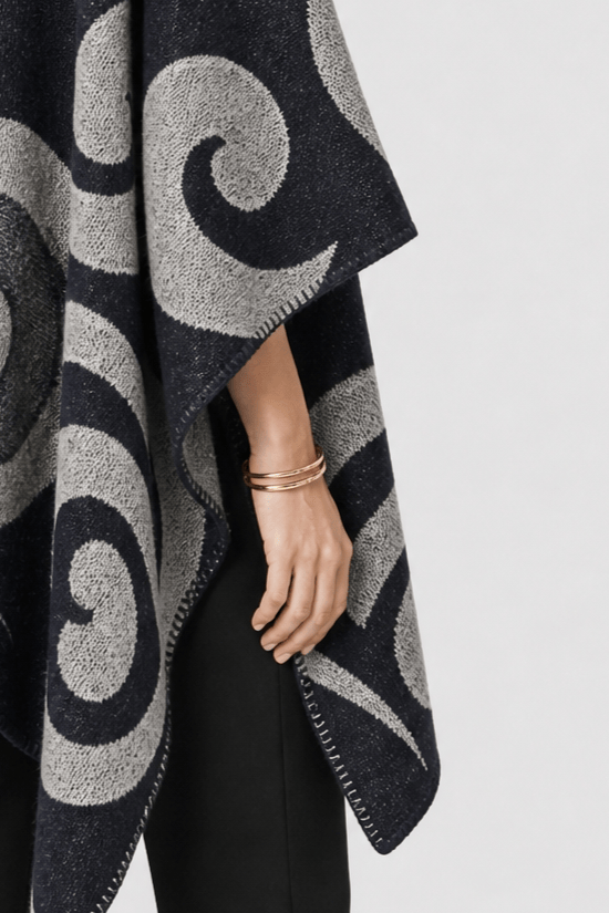 Cape Femme Hiver Bleu Marine
