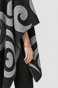 Cape Femme Hiver Bleu Marine