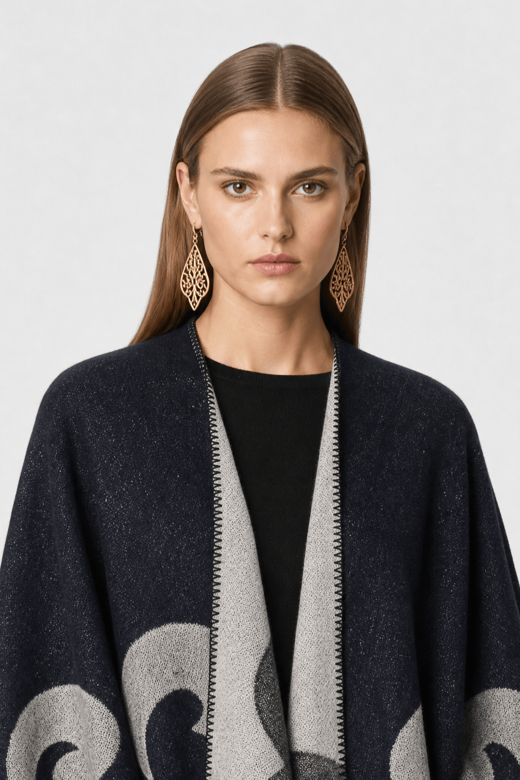 Cape Femme Hiver Bleu Marine