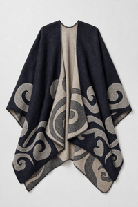 Cape Femme Hiver Bleu Marine