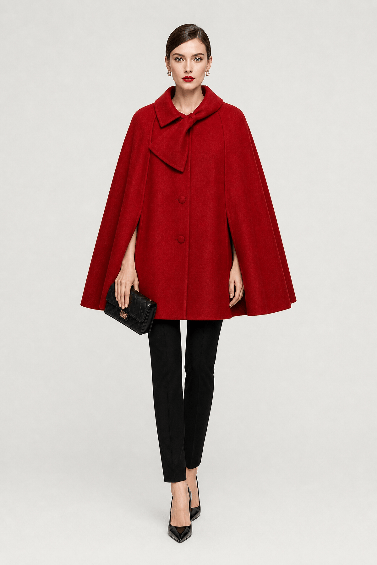Cape Femme Hiver Nœud
