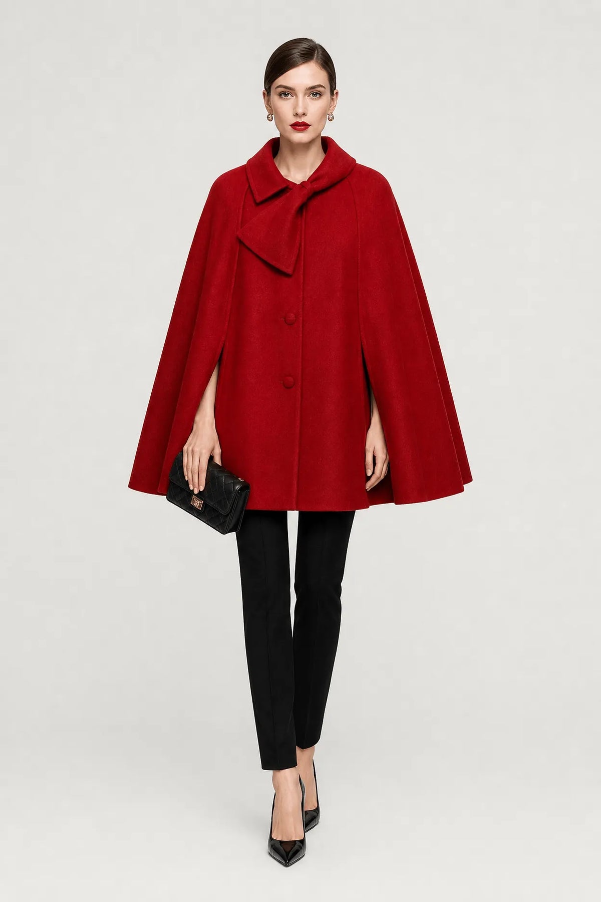 Cape Femme Hiver Nœud
