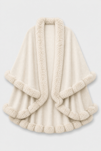 Cape Femme Longue en Laine