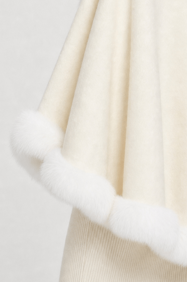 Cape Femme Manteau à Capuche