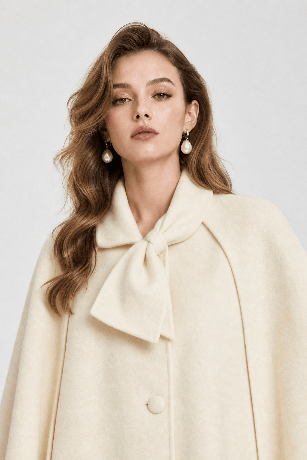 Cape Femme Manteau Beige