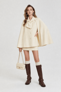 Cape Femme Manteau Beige