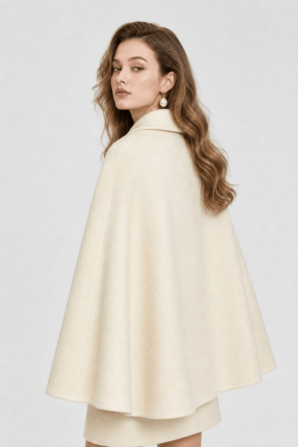 Cape Femme Manteau Beige
