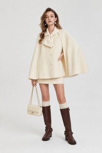 Cape Femme Manteau Beige