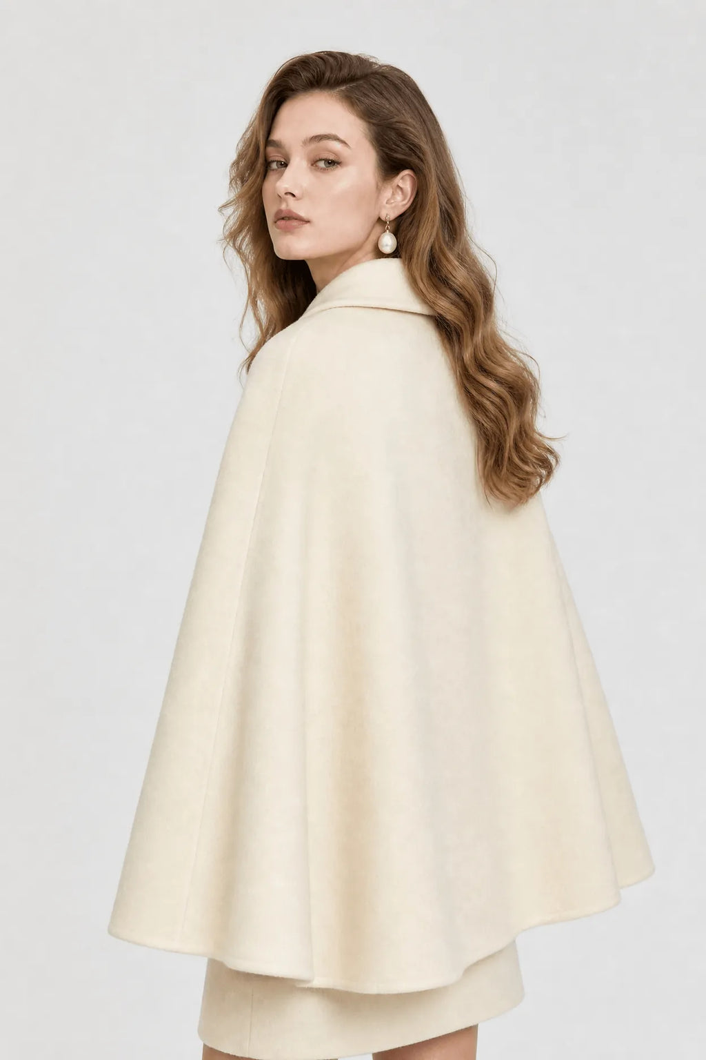 Cape Femme Manteau Beige