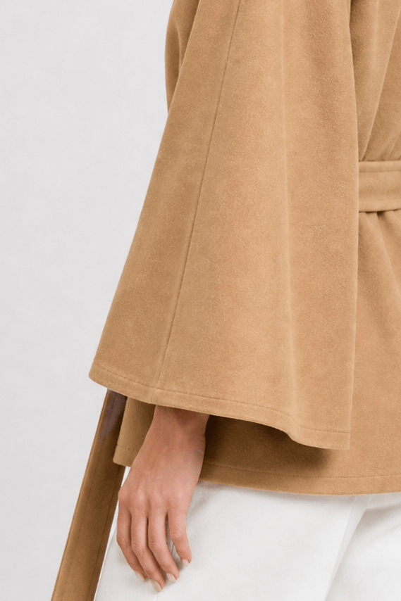 Cape Femme Manteau Boutonnée
