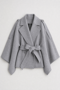 Cape Femme Manteau en Laine