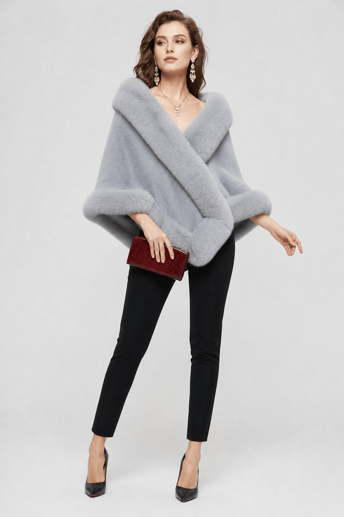 Cape Femme Mariage Hiver