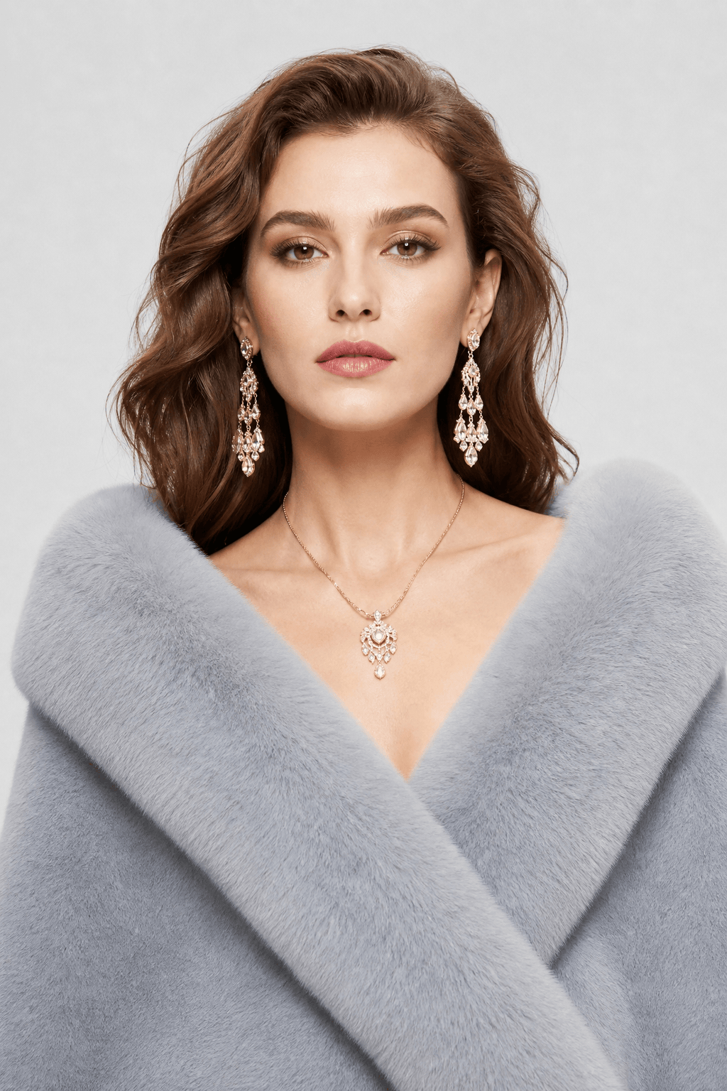 Cape Femme Mariage Hiver