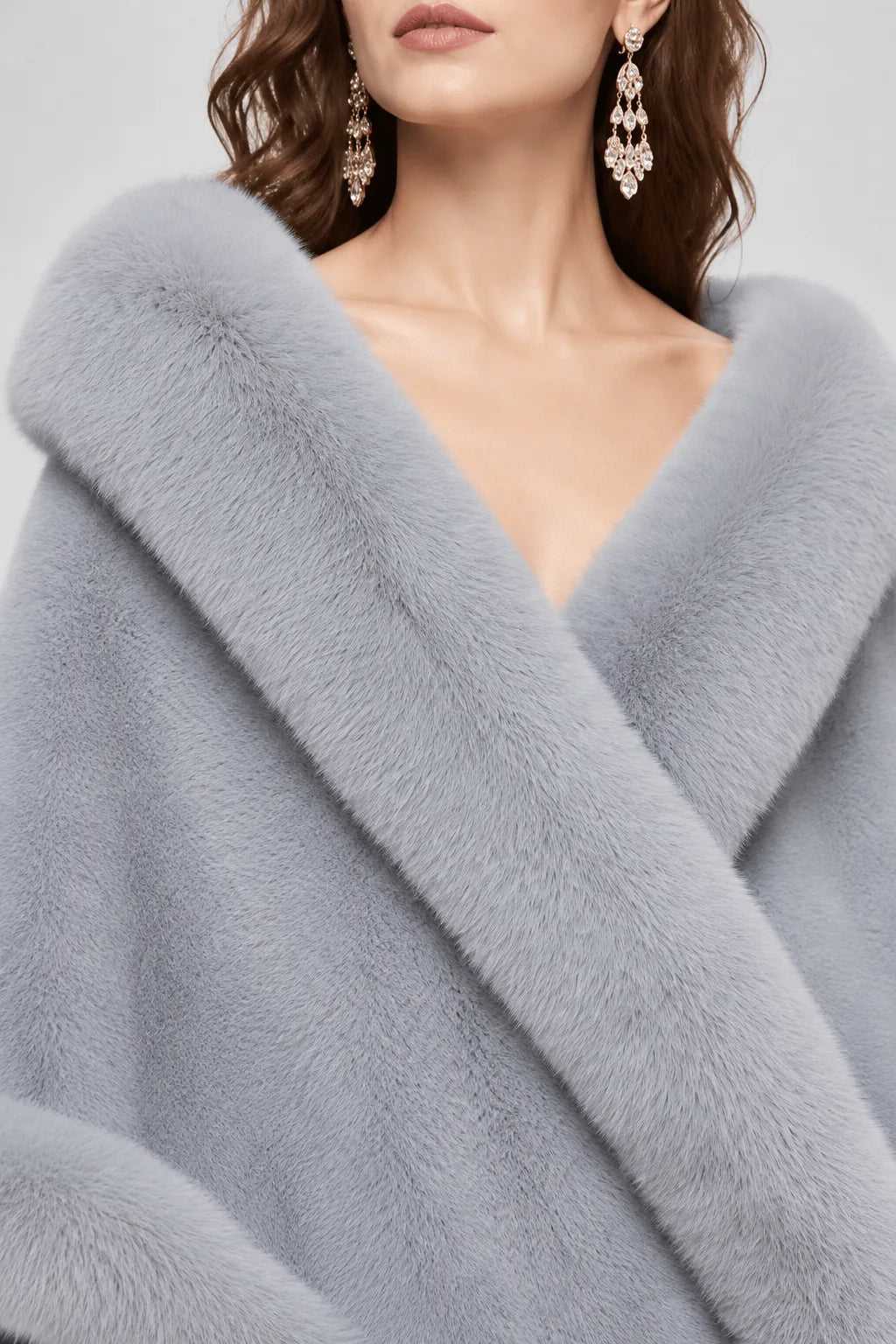 Cape Femme Mariage Hiver