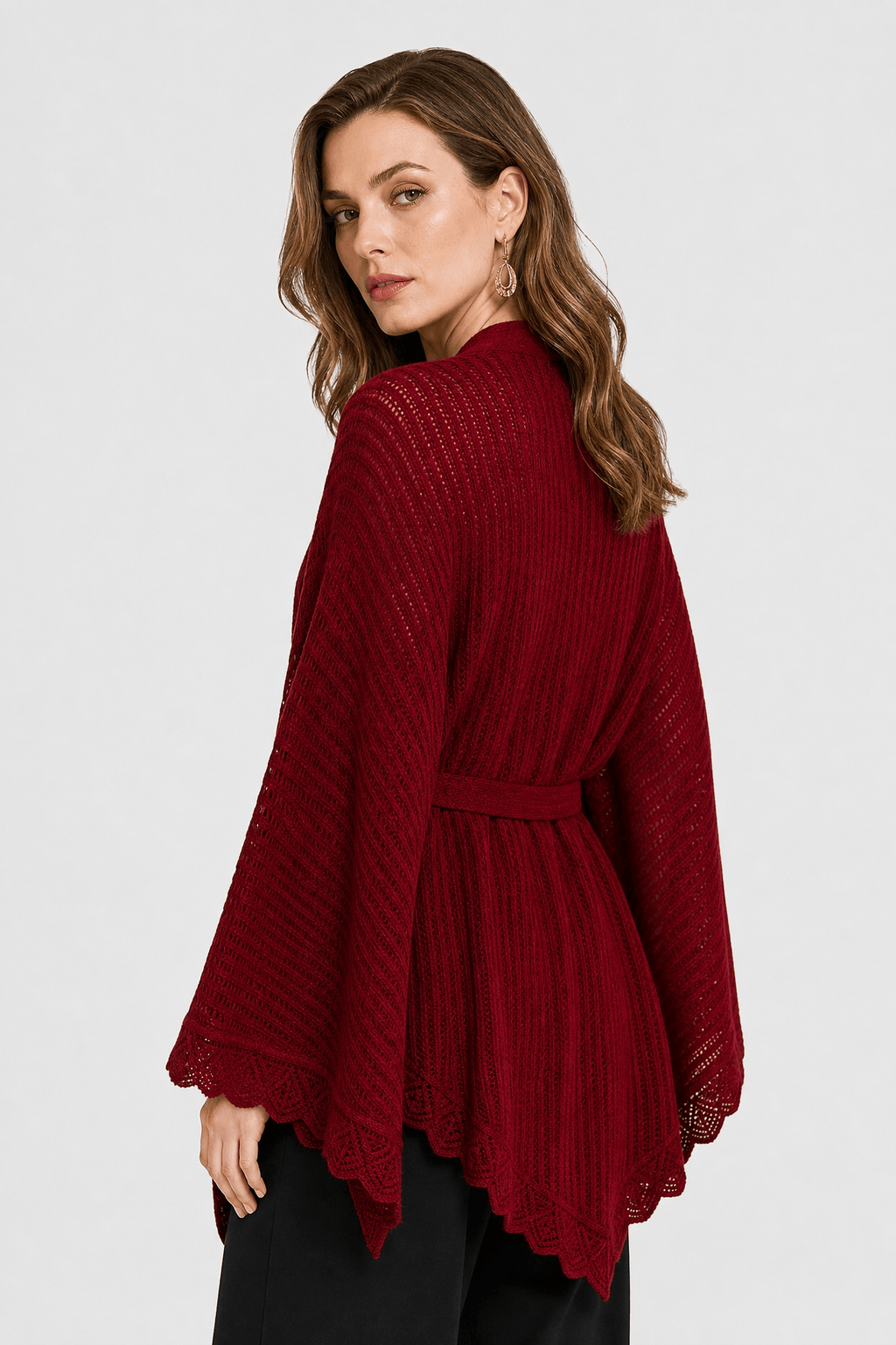 Cape Femme Rouge Bordeaux