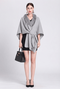 Cape Laine Femme Fourrure