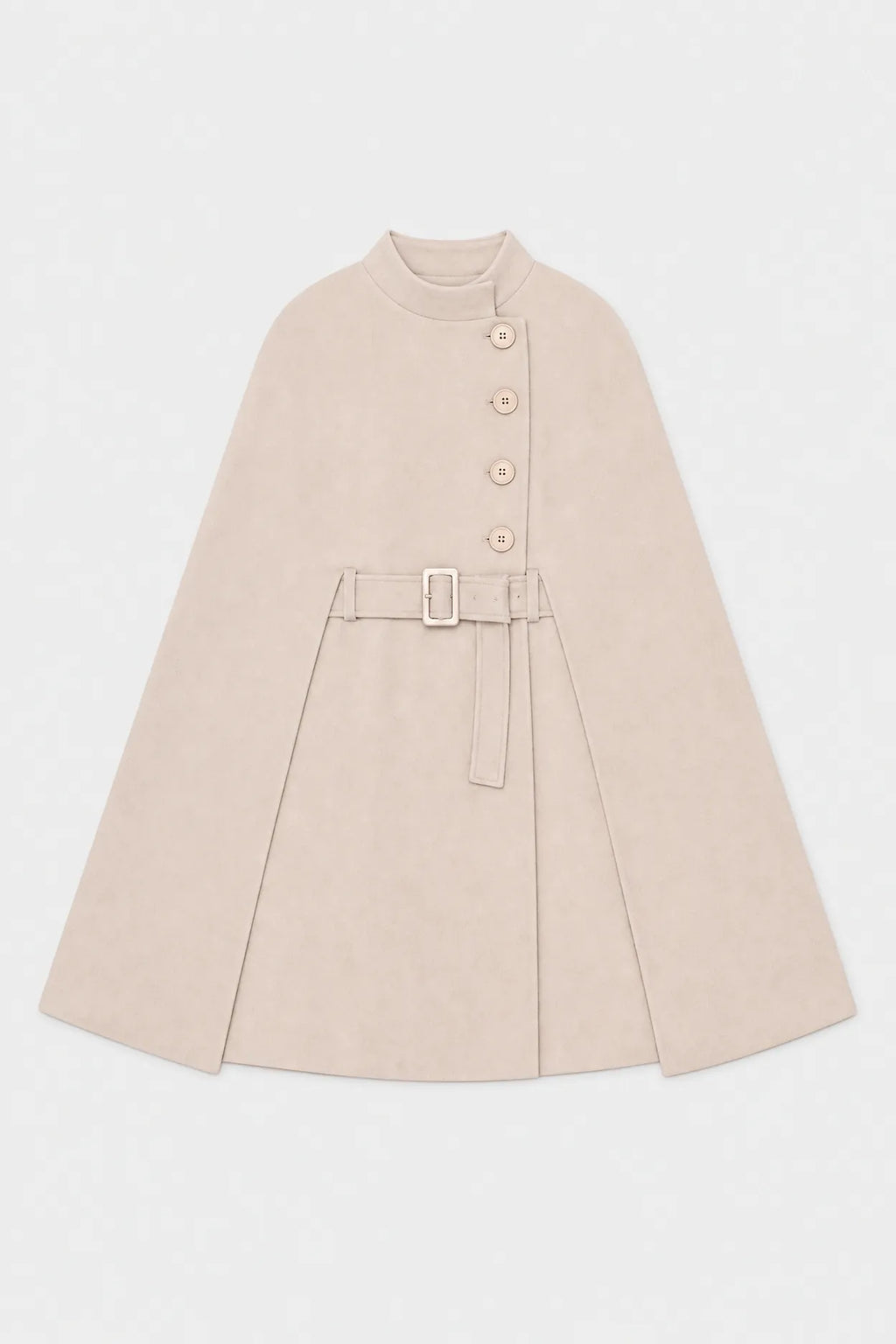 Cape Manteau Femme avec Ceinture