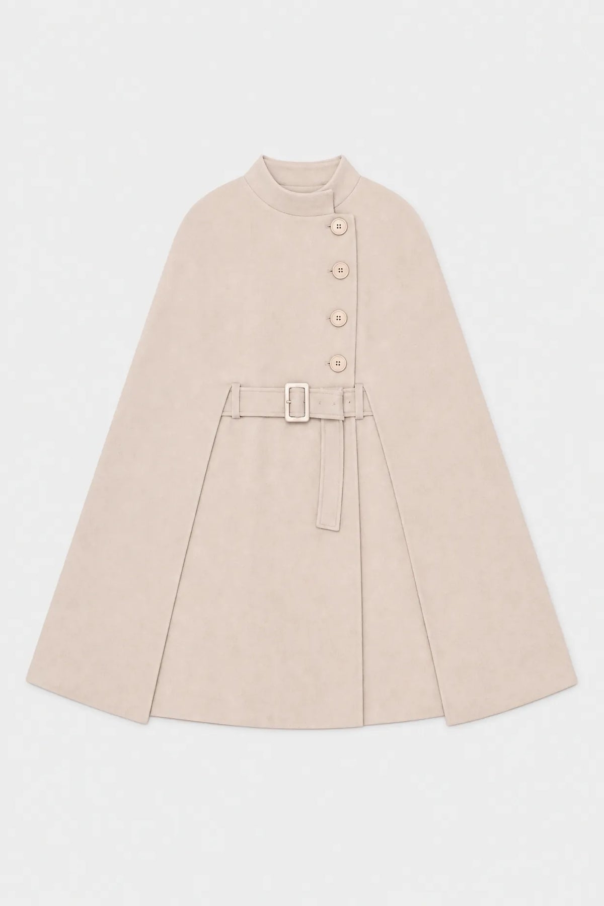 Cape Manteau Femme avec Ceinture