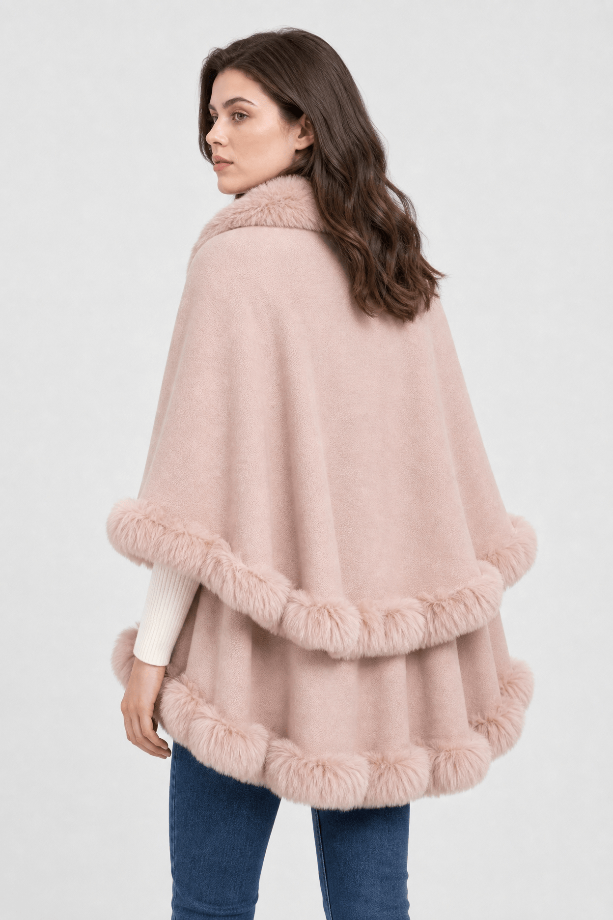 Cape Polaire Femme Rose