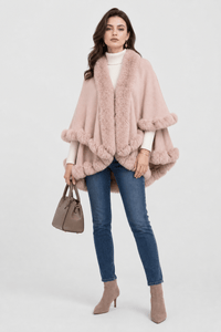 Cape Polaire Femme Rose
