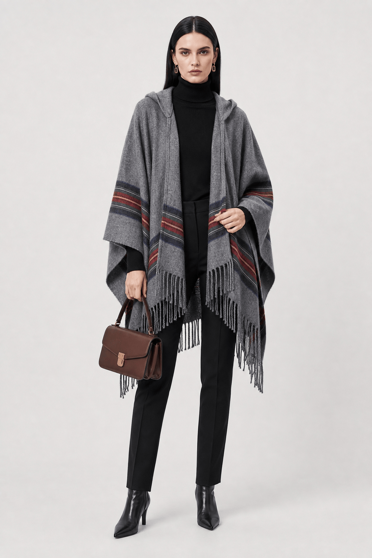 Cape Poncho femme Acrylique
