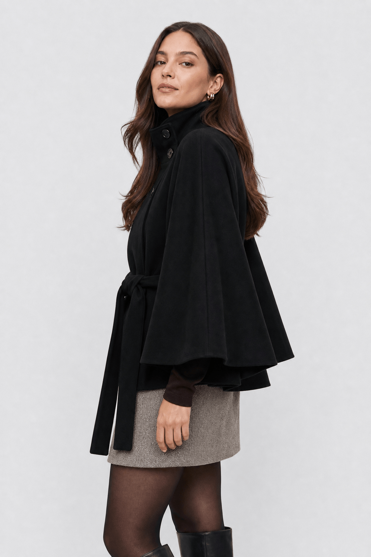 Cape Veste Femme Noire