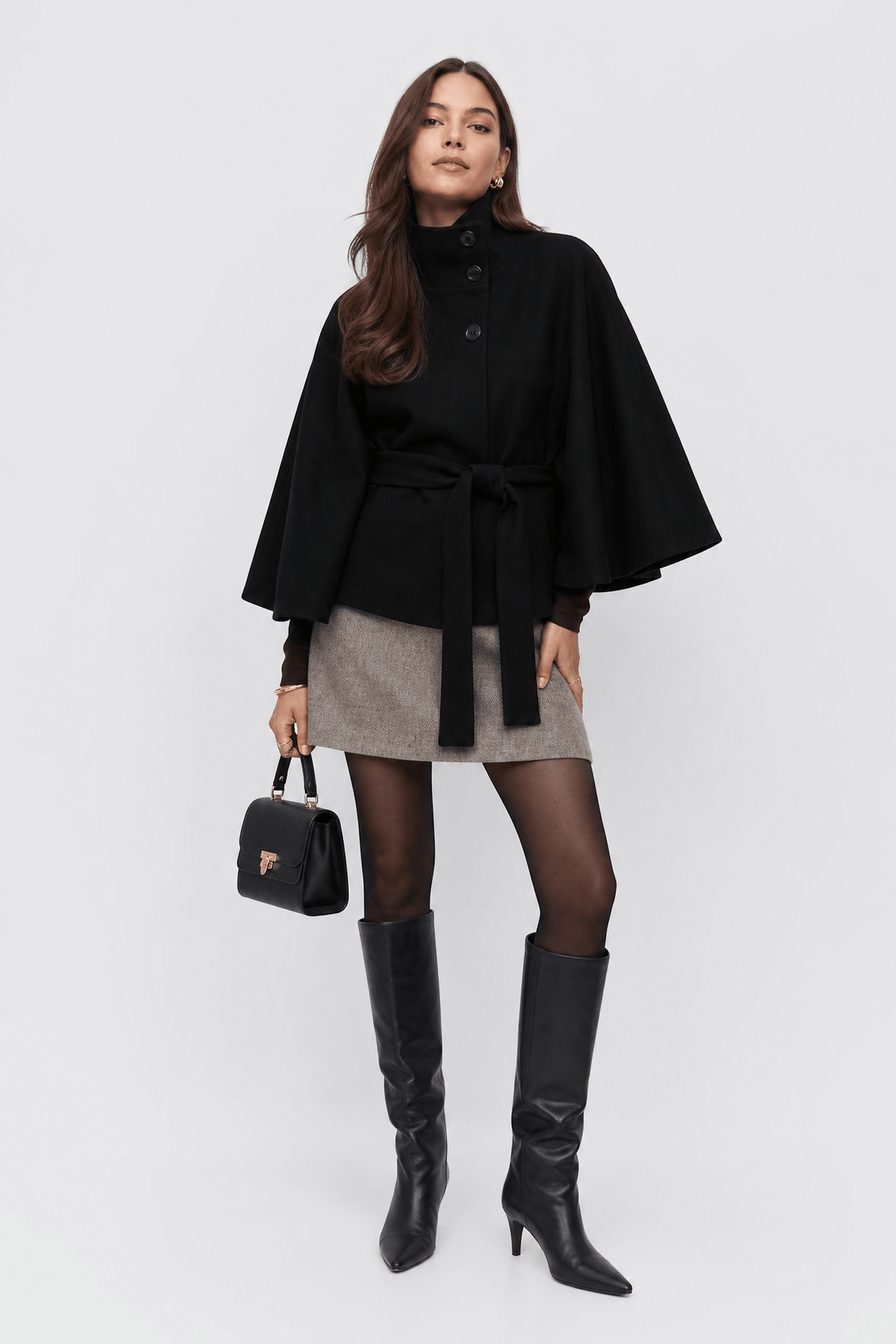 Cape Veste Femme Noire