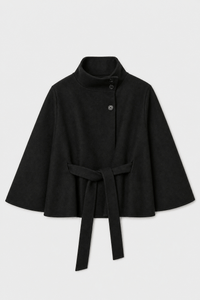 Cape Veste Femme Noire