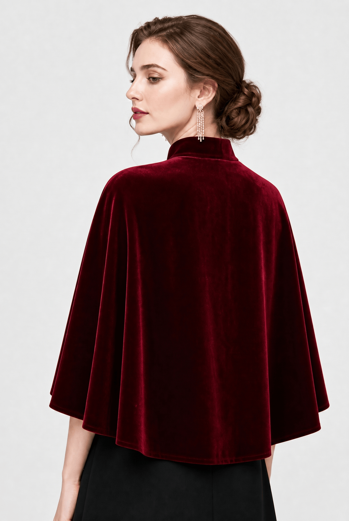 Cape Veste Femme rouge