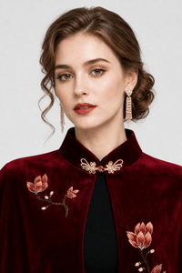 Cape Veste Femme rouge