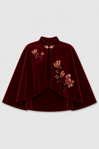 Cape Veste Femme rouge