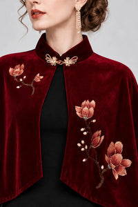 Cape Veste Femme rouge