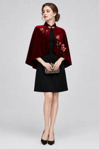 Cape Veste Femme rouge
