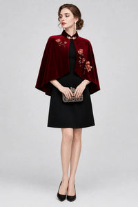 Cape Veste Femme rouge