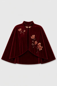 Cape Veste Femme rouge