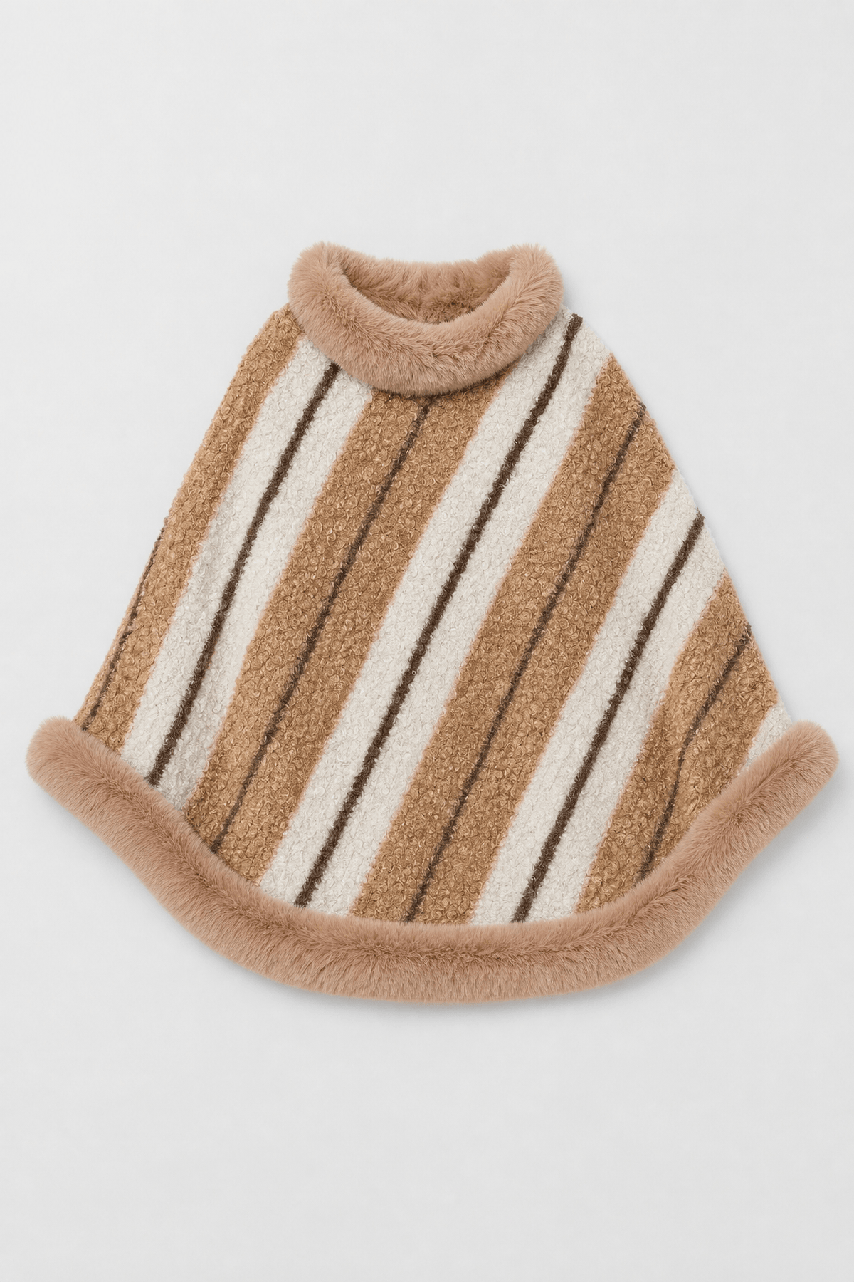 Poncho à Rayures pour Femme