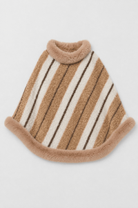 Poncho à Rayures pour Femme