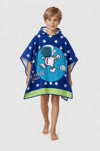 Poncho Bain Enfant Capuche