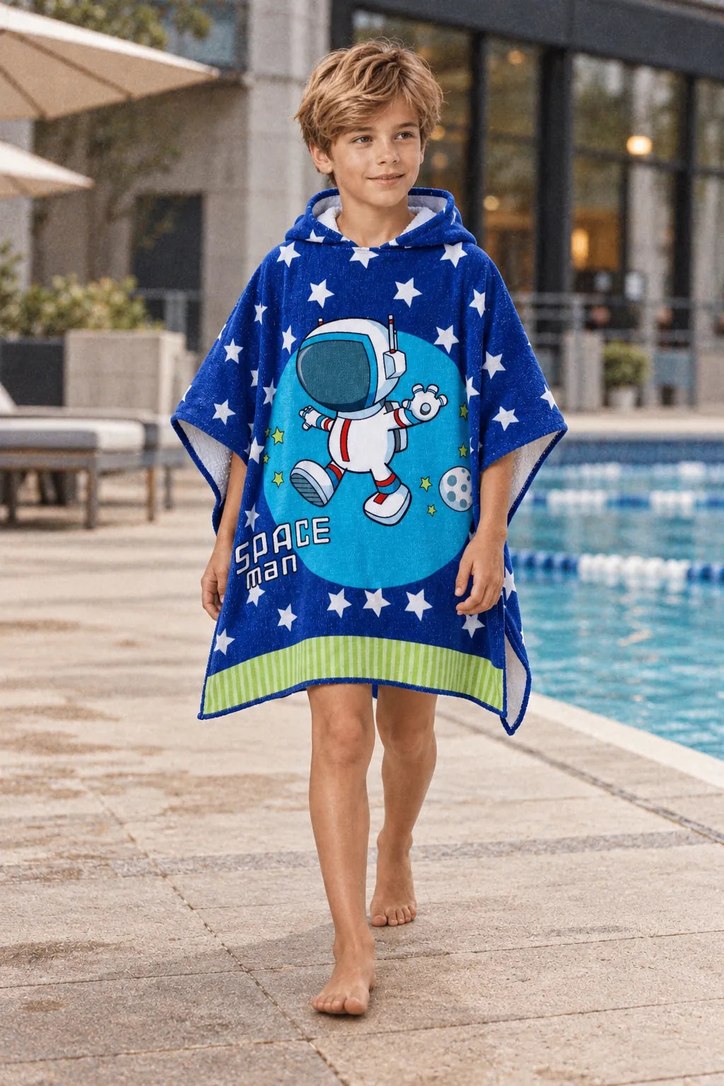 Poncho Bain Enfant Capuche