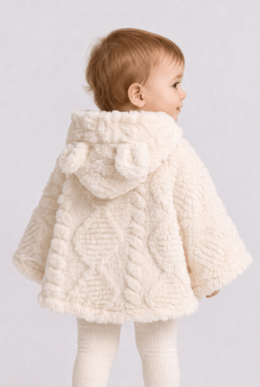 Poncho Bébé Hiver à Capuche