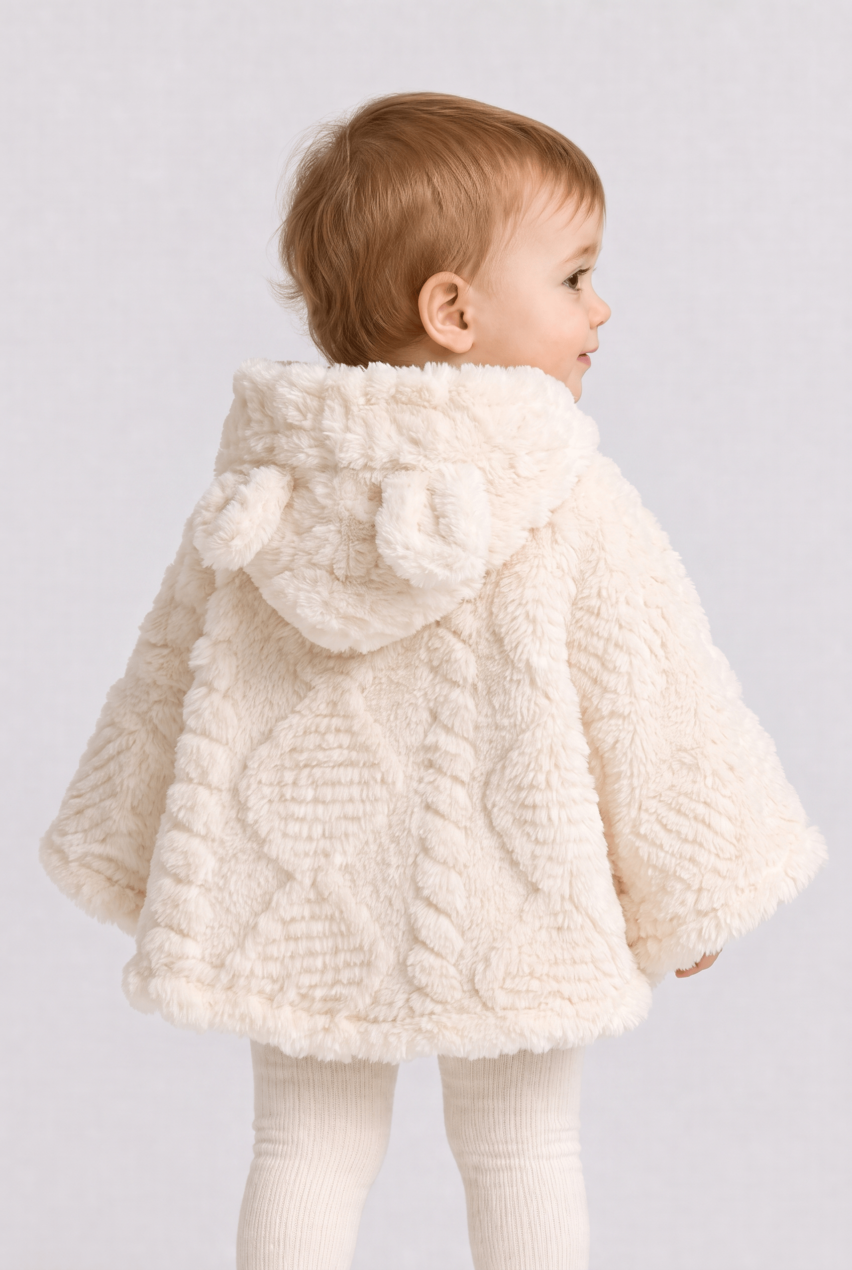 Poncho Bébé Hiver à Capuche